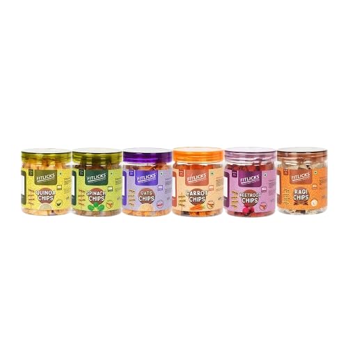 Trail Pack | Pack of 6 | FITLICKS Baked Chips 80g